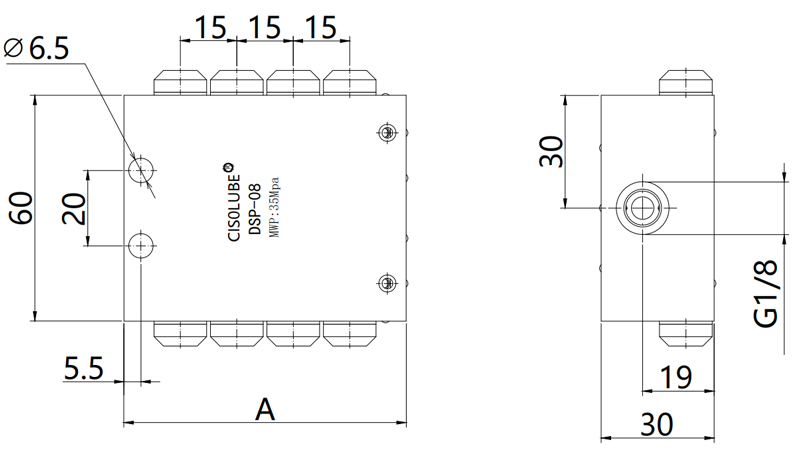 Gambar Teknis Katup Distributor DSP Gambar Teknis Katup Distributor DSP
