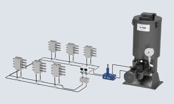CISO Autmotic Dual Line sistem pelumasan Komponen